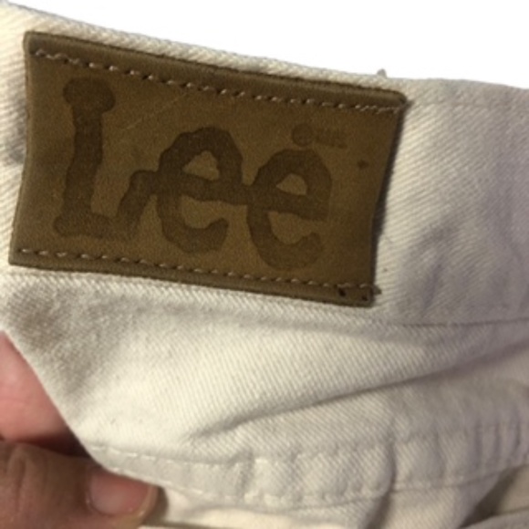 Lee Vanilla Colored Straight Leg Jeans Size Juniors 11 M - Picture 8 of 12
